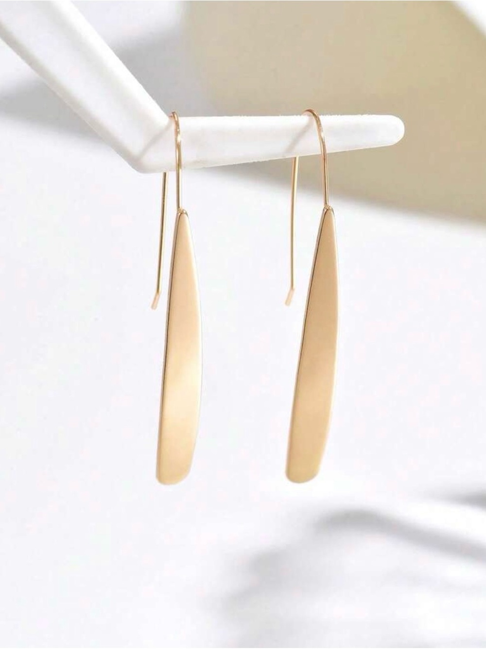 Minimalist Gold Drop Earrings - Sleek Women’s Jewelry